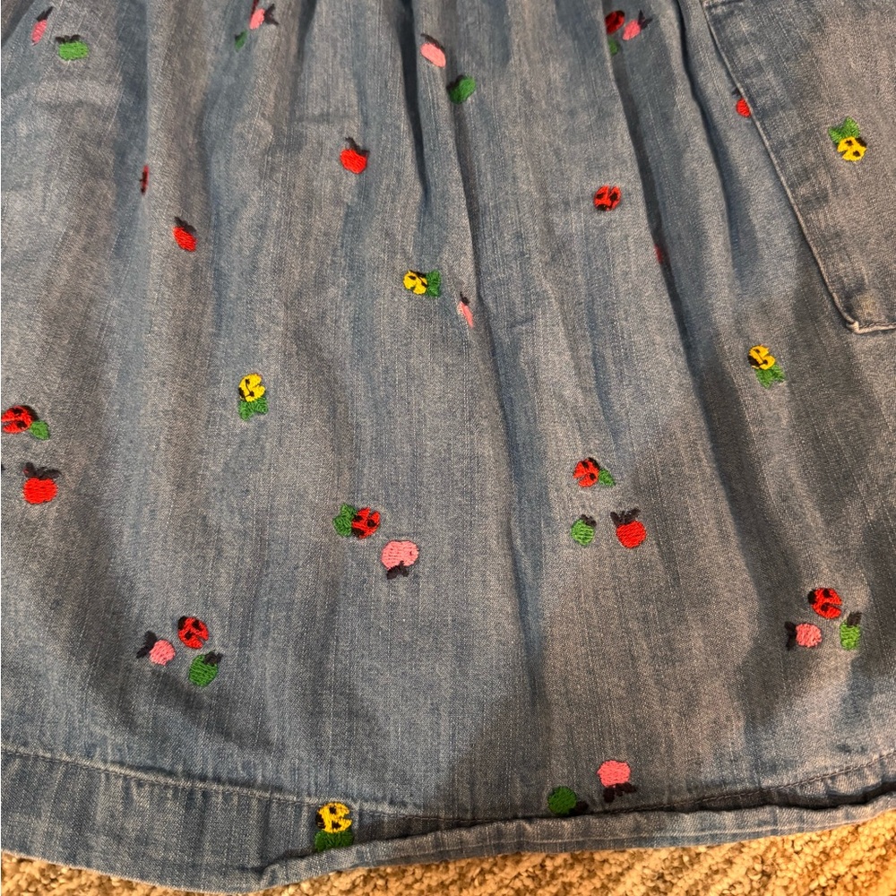 Hanna Andersson Denim Dress 6 (120) - Picture 2 of 8